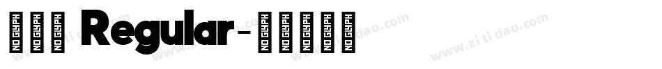 万圣节 Regular字体转换